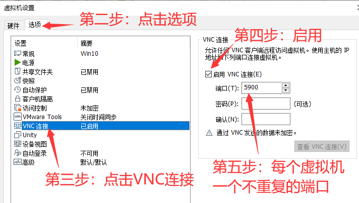 启用VNC
